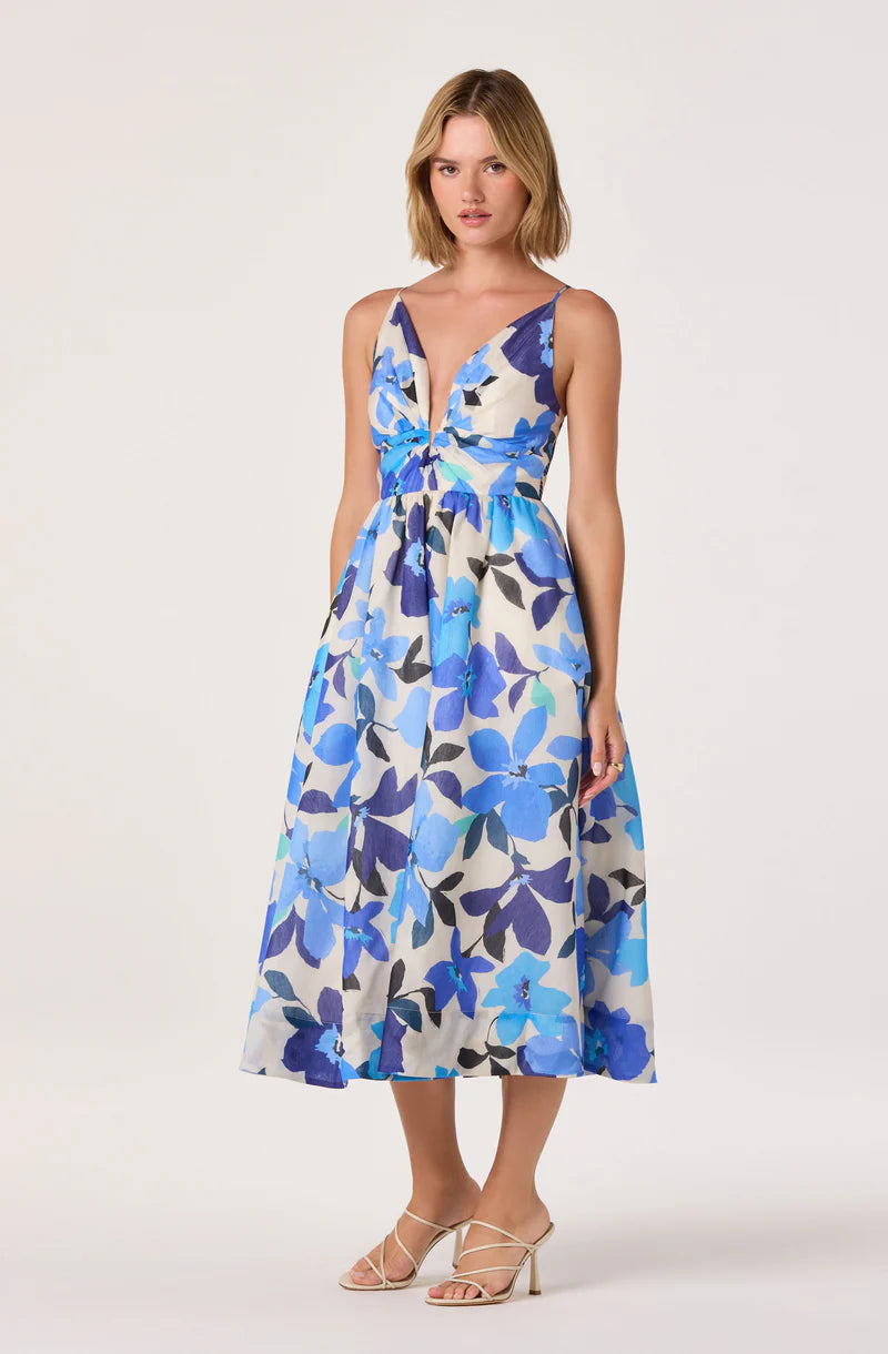 ASTR | Janna Dress in Blue Floral