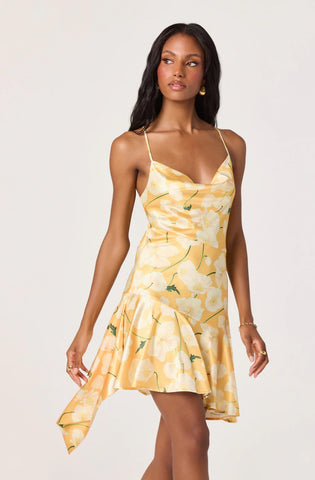 ASTR | Paloma Dress in Tangerine Floral