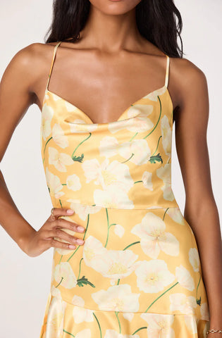 ASTR | Paloma Dress in Tangerine Floral