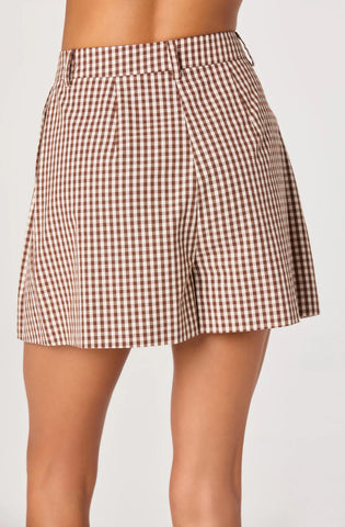 ASTR | Preston Shorts in Brown Checker