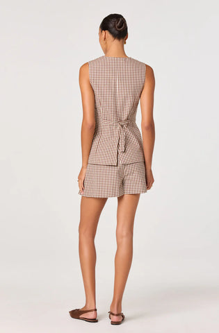 ASTR | Preston Shorts in Brown Checker