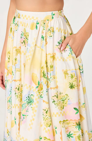 ASTR | Kaleigh Skirt in Lemon Paradise