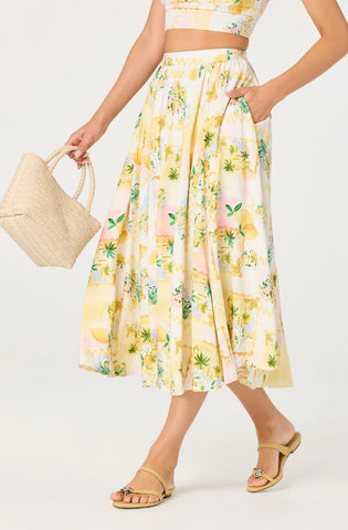 ASTR | Kaleigh Skirt in Lemon Paradise