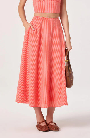 ASTR | Myria Skirt in Red Stripe