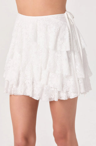 ASTR | Madeleine Skirt in White