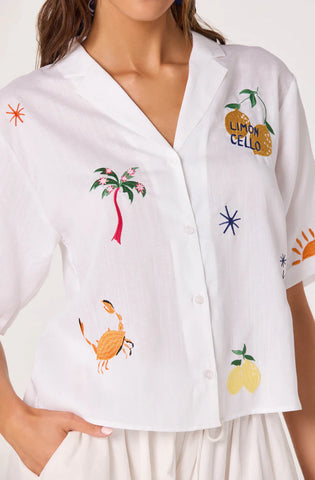 ASTR | Vesa Top in White Tropical Multi