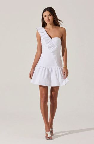 ASTR | Asym Ruffle Mini Dress