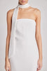 ER | Choker Tie Midi Dress in White