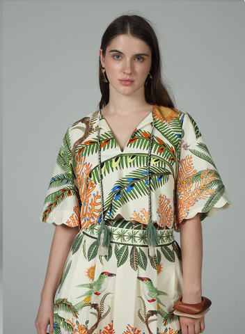 Aylaya | Ruby Scallop Edge Top in Nirvana