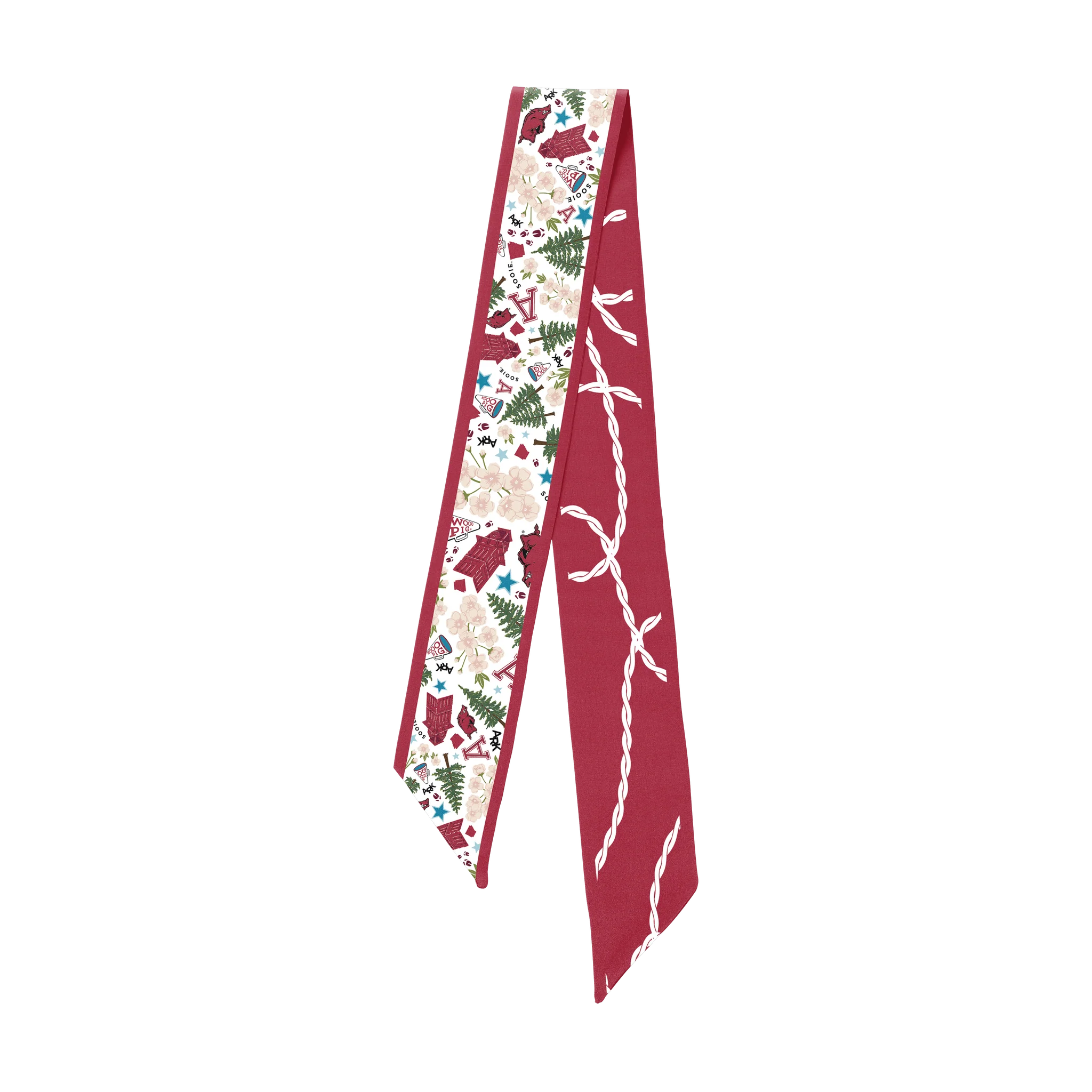 Arkansas Razorback Skinny Scarf