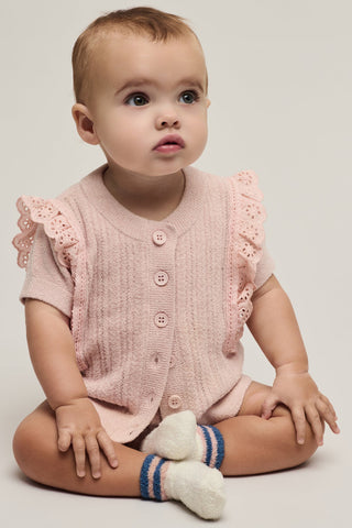 Barefoot Dreams | CCUL Eyelet Ruffle Baby Set