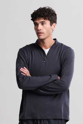 BAREFOOT DREAMS | MC MENS BUTTERCHIC 1/2 ZIP
