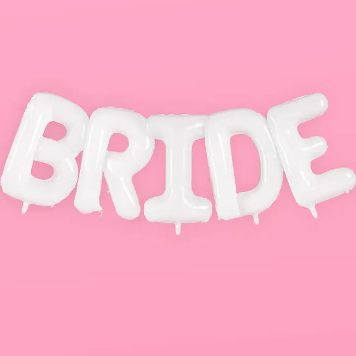 Jumbo white BRIDE 40 inch Balloons