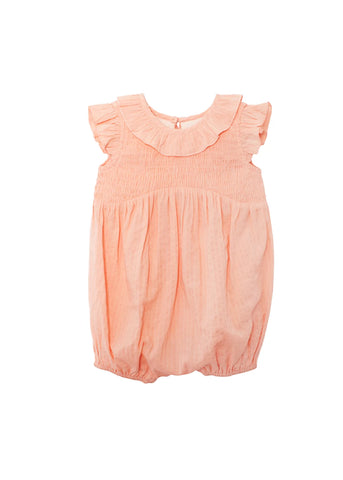 Jane Ruffled Short Sleeve Romper