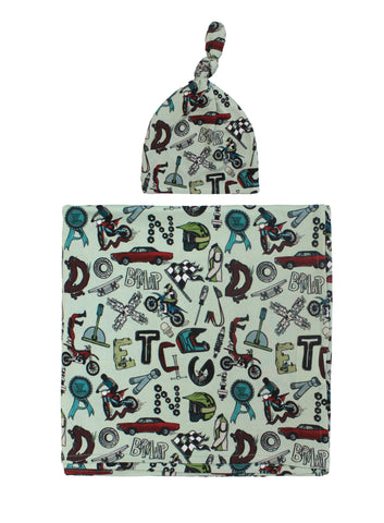 Fletch | B is for Braap Swaddle Set