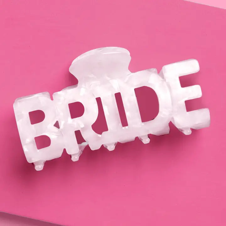Bride word claw clip