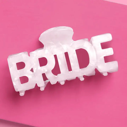 Bride word claw clip