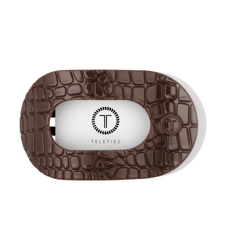 Teleties | Brown Crocodile Hair Clip
