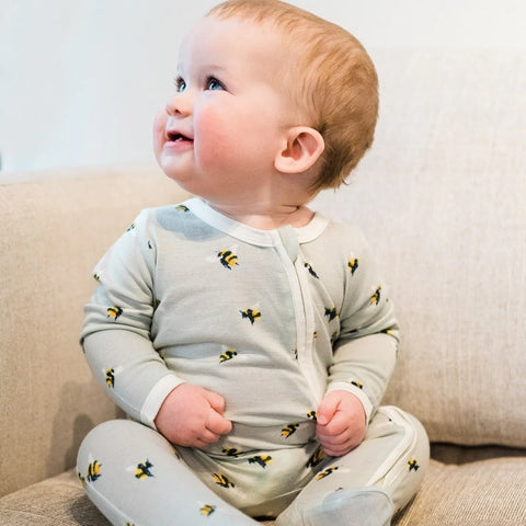 Milkbarn | Camping Bamboo Zipper Footed Romper