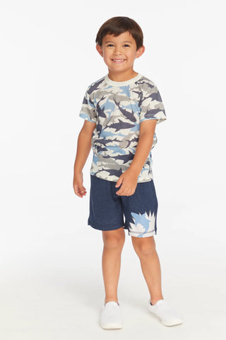 Chaser | All Over Camo Shark Boys Tee