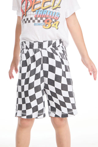 Chaser | Wavy Check Boys Shorts