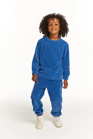 Chaser | Long Sleeve Peacock Crew Neck Pullover