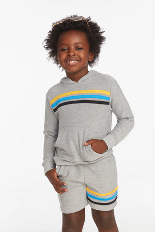 Chaser | Boys Heather Grey Short with Strapping