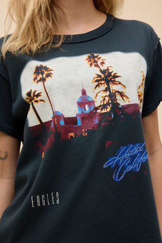 Daydreamer | Eagles Hotel California Reverse GF Tee in Vintage Tee