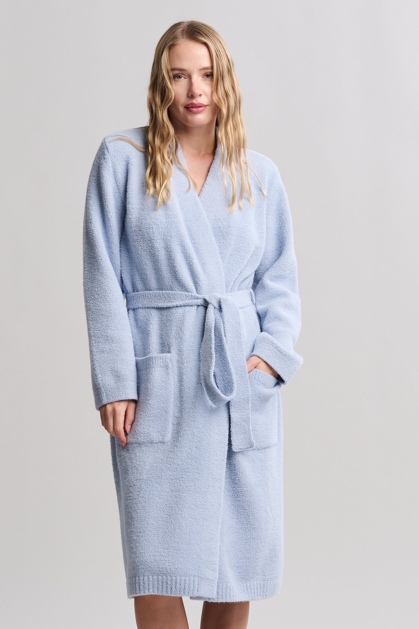 BAREFOOT DREAMS | CC LUXE ROBE W/ RIB DETAIL
