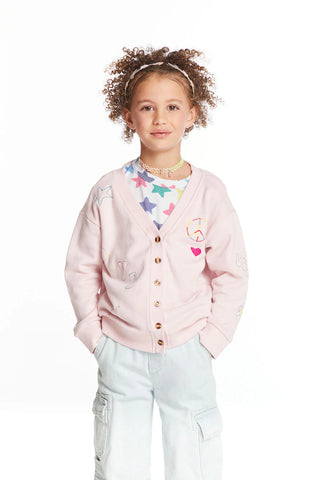 Chaser|Peace Love Smile Girls Cardigan