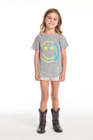 Chaser | Happy Smiley Face Girls Tee