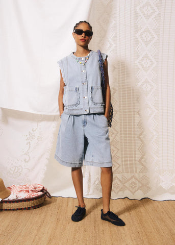 FRNCH JIJI | Lillo Blue Jean Vest