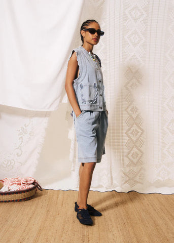 FRNCH JIJI | Lillo Blue Jean Vest
