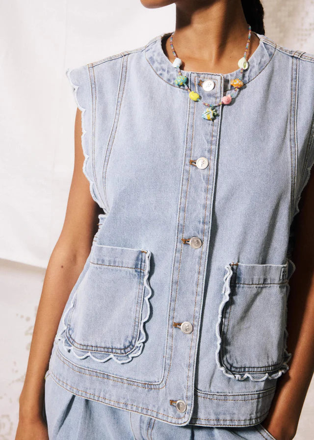 FRNCH JIJI | Lillo Blue Jean Vest