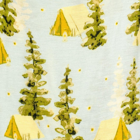 Milkbarn | Camping Bamboo Zipper Footed Romper
