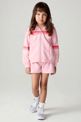 Chaser | Multi Stripe Girls Zip Up
