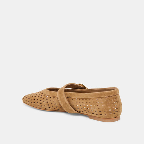 Dolce Vita | Mikel Perforated Suede Flats