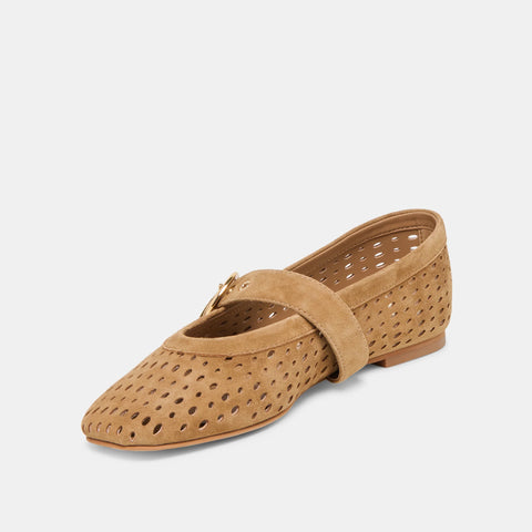 Dolce Vita | Mikel Perforated Suede Flats