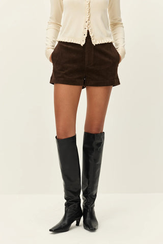 Elodie | Juliette Cor Shorts in Chocolate