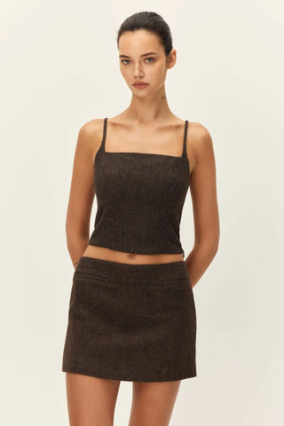Elodie | Perrin Cami Top in Brown