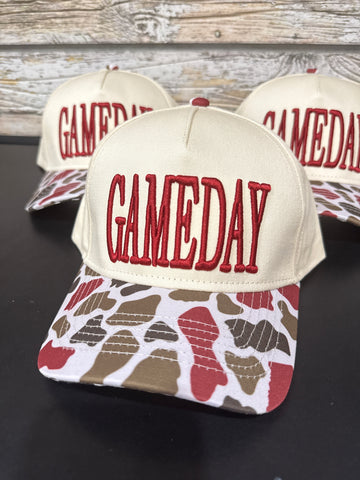 Red Camo Game Day Hat