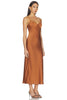 Elodie | Nocturne Satin Dress in Carmelized