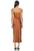 Elodie | Nocturne Satin Dress in Carmelized