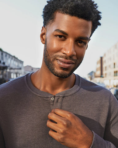 Flag & Anthem | Chatsworth Long Sleeve Soft Waffle Henley