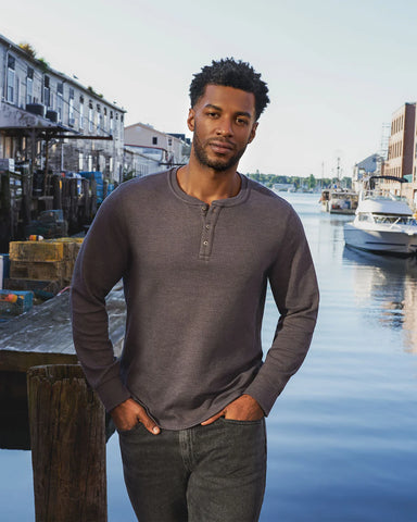 Flag & Anthem | Chatsworth Long Sleeve Soft Waffle Henley