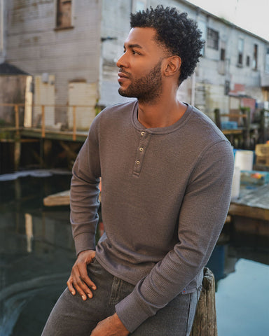 Flag & Anthem | Chatsworth Long Sleeve Soft Waffle Henley
