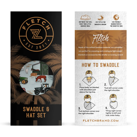 Fletch | Farm Fresh Swaddle Set