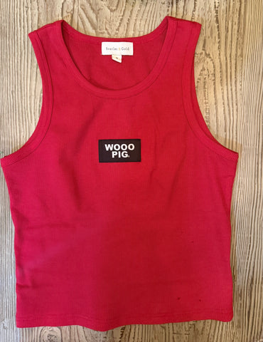 The Alli Ribbed Tank WOO PIG
