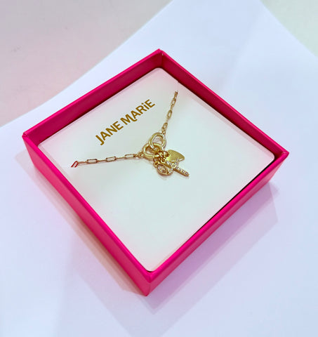 Jane Marie | Gold Chain with Cross