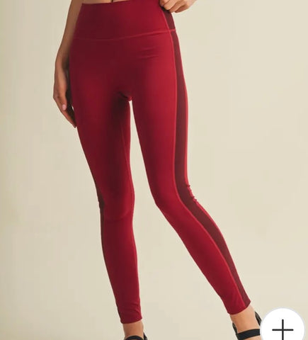Side Contrast Block Legging